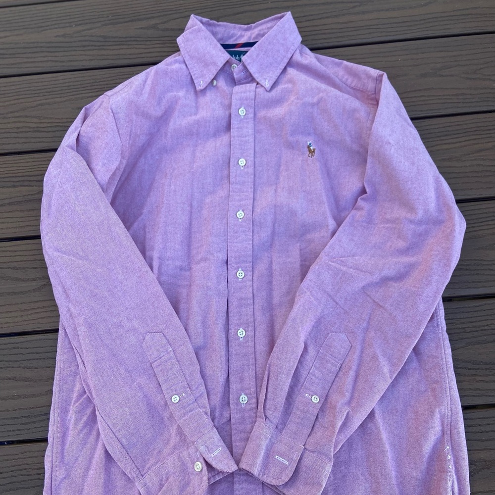 Polo Ralph Lauren Salmon Oxford Shirt, Size Medium